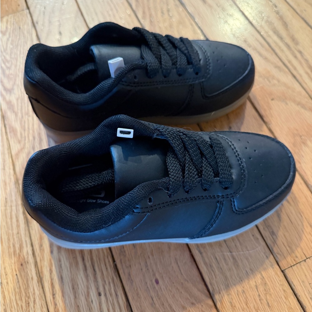 Black kids light up sneakers